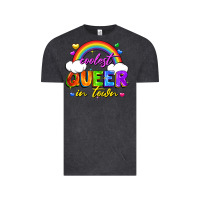 Vintage Black Coolest queer in town Vintage Tee - FaDigitalArtStudio