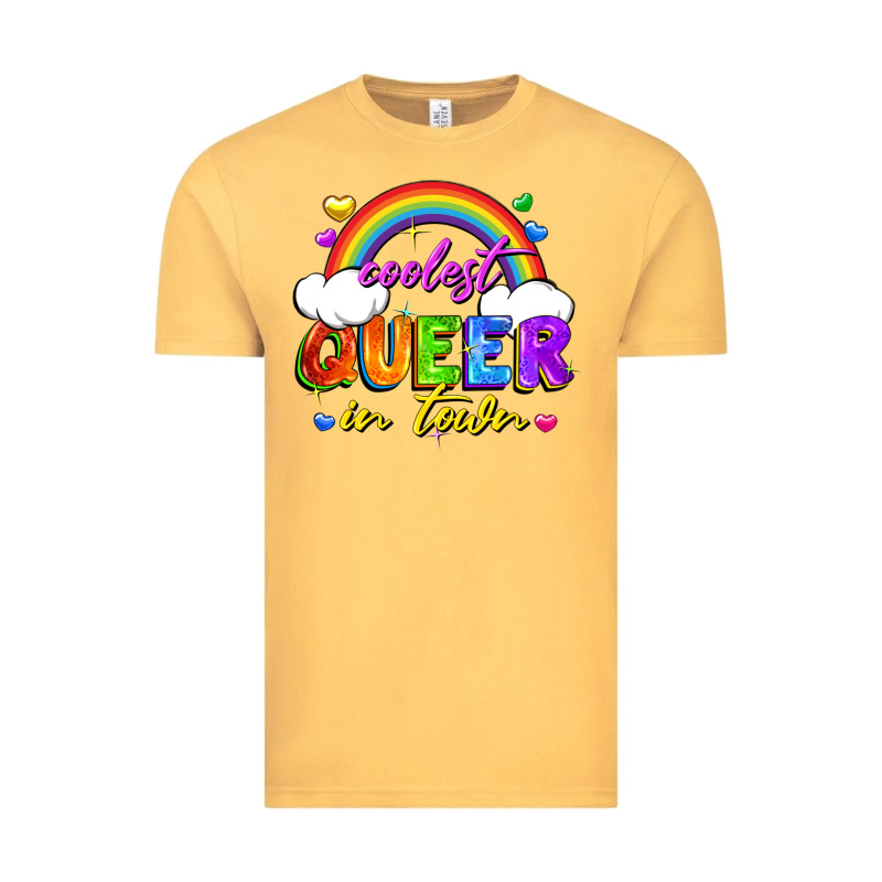Coolest Queer In Town Vintage Tee by FaDigitalArtStudio | Teevron