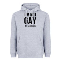 Heather Grey i'm not gay but $20 is $20 (white) Heavyweight Hoodie - linhVisuals