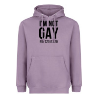 Lavender i'm not gay but $20 is $20 (white) Heavyweight Hoodie - linhVisuals