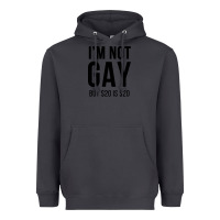 Smoke i'm not gay but $20 is $20 (white) Heavyweight Hoodie - linhVisuals