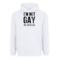 White i'm not gay but $20 is $20 (white) Heavyweight Hoodie - linhVisuals