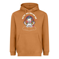 Meerkat we're all gonna die funny cute unicorn Heavyweight Hoodie - linhVisuals