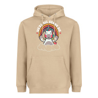Mushroom we're all gonna die funny cute unicorn Heavyweight Hoodie - linhVisuals