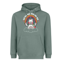 Sage we're all gonna die funny cute unicorn Heavyweight Hoodie - linhVisuals