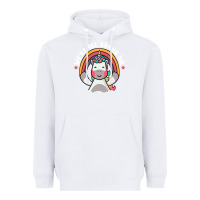 White we're all gonna die funny cute unicorn Heavyweight Hoodie - linhVisuals