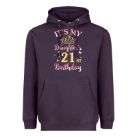 Plum it's my daughter's 21st birthday happy to her mommy daddy t shirt Heavyweight Hoodie - linhVisuals