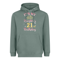 Sage it's my daughter's 21st birthday happy to her mommy daddy t shirt Heavyweight Hoodie - linhVisuals