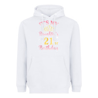 White it's my daughter's 21st birthday happy to her mommy daddy t shirt Heavyweight Hoodie - linhVisuals