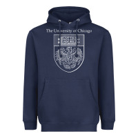 Navy chicago Heavyweight Hoodie - linhVisuals