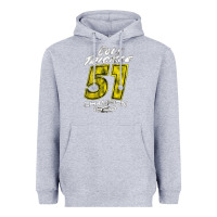 Heather Grey cole trickle Heavyweight Hoodie - linhVisuals
