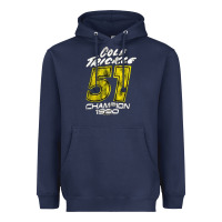 Navy cole trickle Heavyweight Hoodie - linhVisuals
