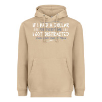 Mushroom if i had a dollar for everytime i got distracted Heavyweight Hoodie - linhVisuals