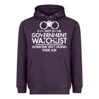 Plum if i'm not on the government watchlist Heavyweight Hoodie - linhVisuals