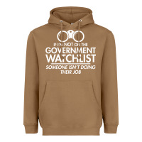 Toasted Coconut if i'm not on the government watchlist Heavyweight Hoodie - linhVisuals
