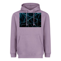 Lavender network background Heavyweight Hoodie - linhVisuals