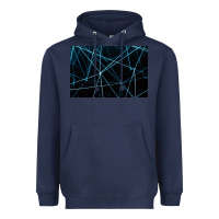 Navy network background Heavyweight Hoodie - linhVisuals