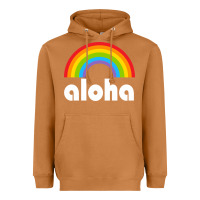 Meerkat Aloha Rainbow Hawaii 808 Island Hawaiian Heavyweight Hoodie - linhVisuals