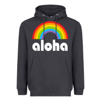Smoke Aloha Rainbow Hawaii 808 Island Hawaiian Heavyweight Hoodie - linhVisuals