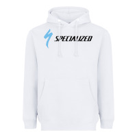 White Specialized Bikes Bicycle Heavyweight Hoodie - linhVisuals