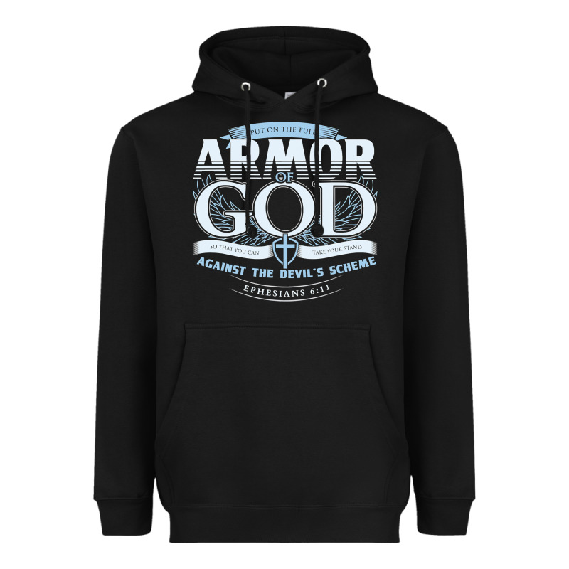 Armor Of God Bible Verse Scripture Heavyweight Hoodie by linhVisuals | Teevron