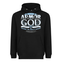 Black armor of god bible verse scripture Heavyweight Hoodie - linhVisuals