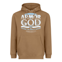 Toasted Coconut armor of god bible verse scripture Heavyweight Hoodie - linhVisuals