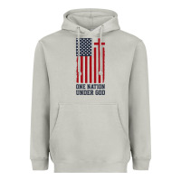 Moon Dust american flag one nation under god Heavyweight Hoodie - linhVisuals