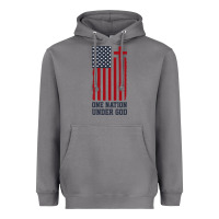 Storm american flag one nation under god Heavyweight Hoodie - linhVisuals