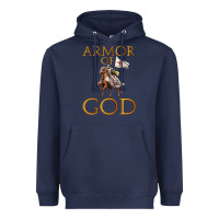 Navy armor of god ephesians bible verse Heavyweight Hoodie - linhVisuals