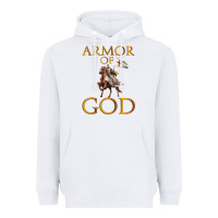 White armor of god ephesians bible verse Heavyweight Hoodie - linhVisuals