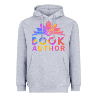 Heather Grey book author funny author book writing Heavyweight Hoodie - linhVisuals