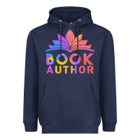 Navy book author funny author book writing Heavyweight Hoodie - linhVisuals