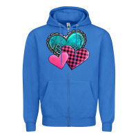 True Royal valentine's day hearts Zipper Hoodie - AdoDesignShop