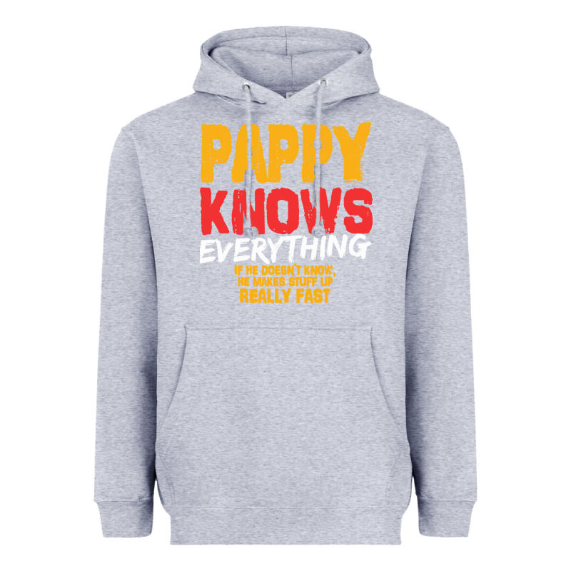 Pappy Knows Everything Heavyweight Hoodie by linhVisuals | Teevron