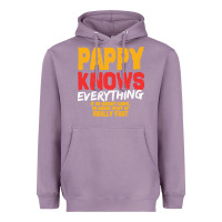 Lavender pappy knows everything Heavyweight Hoodie - linhVisuals