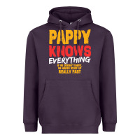 Plum pappy knows everything Heavyweight Hoodie - linhVisuals