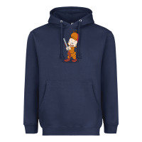 Navy elmer fudd Heavyweight Hoodie - linhVisuals