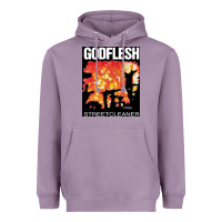 Lavender GODFLESH Streetcleaner Heavyweight Hoodie - linhVisuals