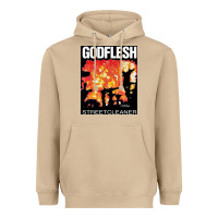 Mushroom GODFLESH Streetcleaner Heavyweight Hoodie - linhVisuals