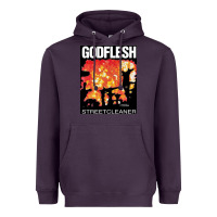Plum GODFLESH Streetcleaner Heavyweight Hoodie - linhVisuals