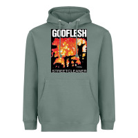 Sage GODFLESH Streetcleaner Heavyweight Hoodie - linhVisuals