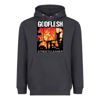 Smoke GODFLESH Streetcleaner Heavyweight Hoodie - linhVisuals