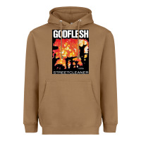 Toasted Coconut GODFLESH Streetcleaner Heavyweight Hoodie - linhVisuals