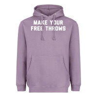 Lavender make your free throws Heavyweight Hoodie - linhVisuals