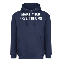 Navy make your free throws Heavyweight Hoodie - linhVisuals