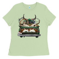 Matcha cowhide and hunter truck olivia Ladies Tee - OliviaCreatesArt