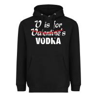 Black is for vodka valentine's day Heavyweight Hoodie - linhVisuals