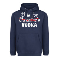 Navy is for vodka valentine's day Heavyweight Hoodie - linhVisuals