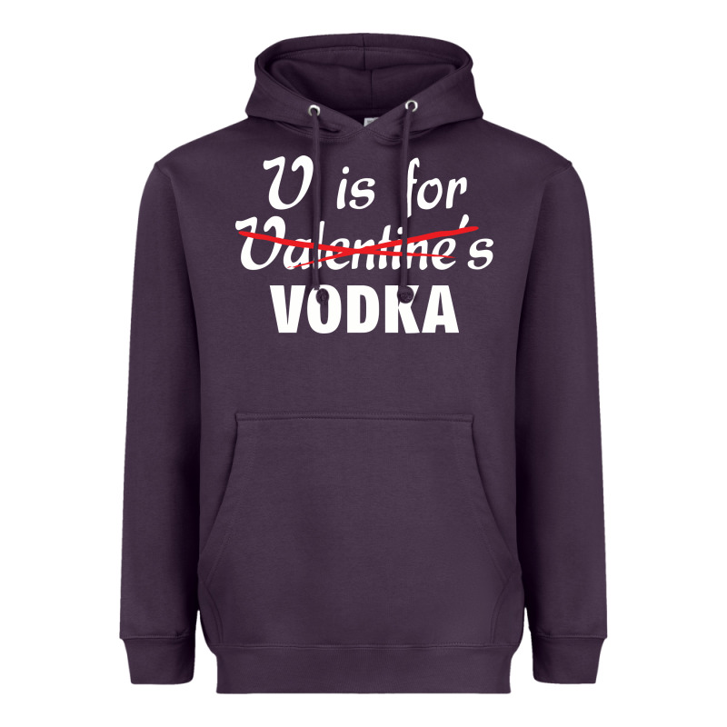 Is For Vodka Valentine's Day Heavyweight Hoodie by linhVisuals | Teevron
